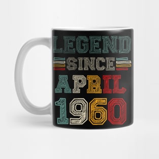 63 Years Old Legend Since April 1960 63rd Birthday Mug